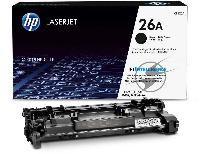 Тонер Картридж HP 26A CF226A черный для HP LJ Pro M402/M426 (3100стр.)