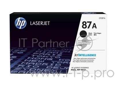 Тонер Картридж HP 87A CF287A черный для HP LJ Ent M506/M527 (9000стр.)