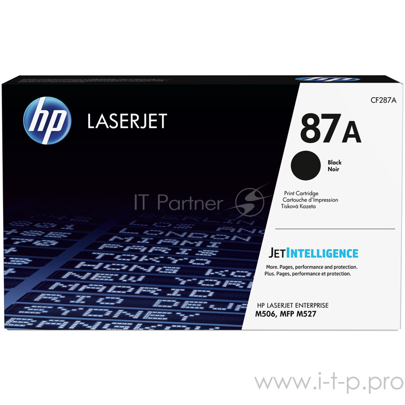 Тонер Картридж HP 87A CF287A черный для HP LJ Ent M506/M527 (9000стр.)