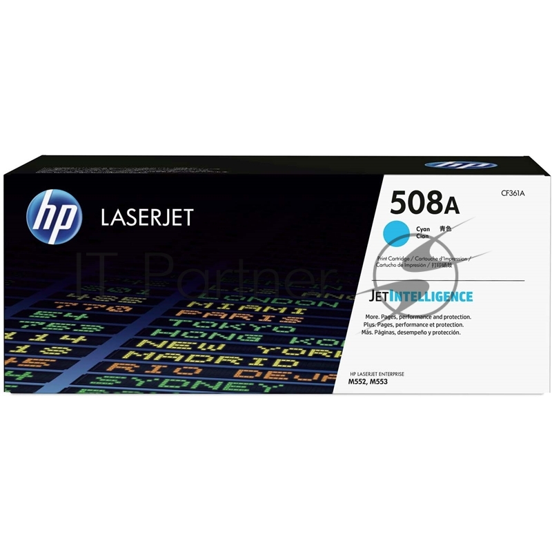 Расходные материалы HP CF361A Картридж 508A, Cyan {Color LaserJet M552/M553 (5000стр.)}