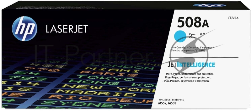 Расходные материалы HP CF361A Картридж 508A, Cyan {Color LaserJet M552/M553 (5000стр.)}