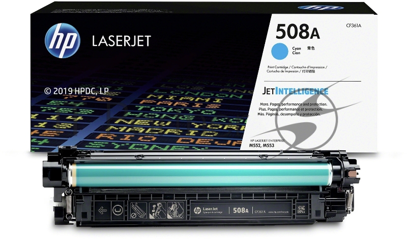 Расходные материалы HP CF361A Картридж 508A, Cyan {Color LaserJet M552/M553 (5000стр.)}