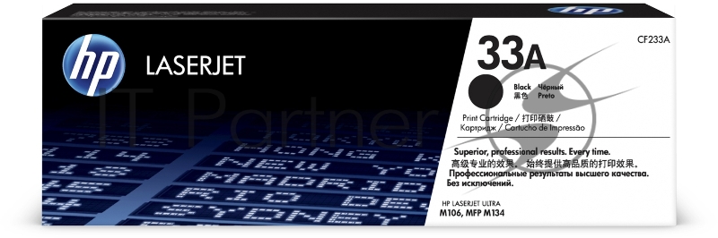 Тонер Картридж HP 33A CF233A черный для HP LJ Pro M106/M134 (2300стр.)