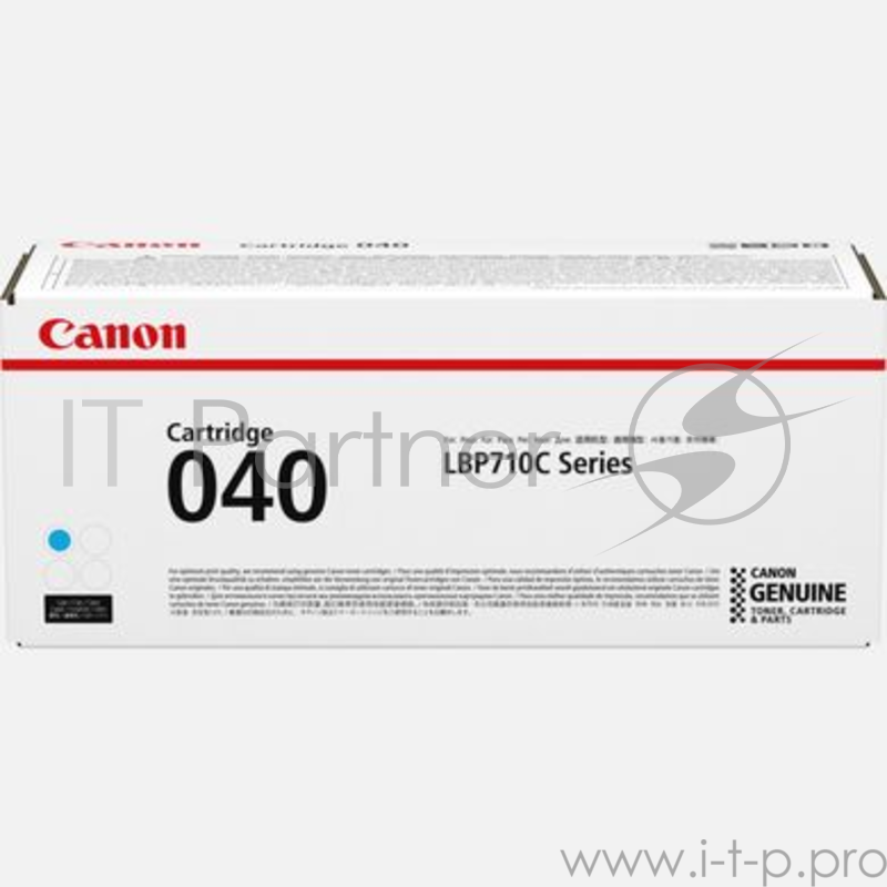 Тонер-картридж Canon Cartridge 040C (0458C001) Cyan голубой, 5400 стр., для LBP710Cx/712Cx