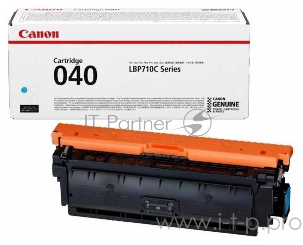 Тонер-картридж Canon Cartridge 040C (0458C001) Cyan голубой, 5400 стр., для LBP710Cx/712Cx