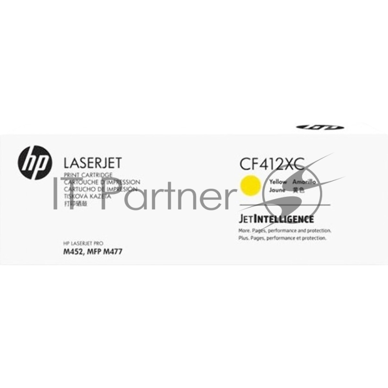 Тонер-картридж HP 410X Contractual High Yield Yellow Original LaserJet Toner Cartridge