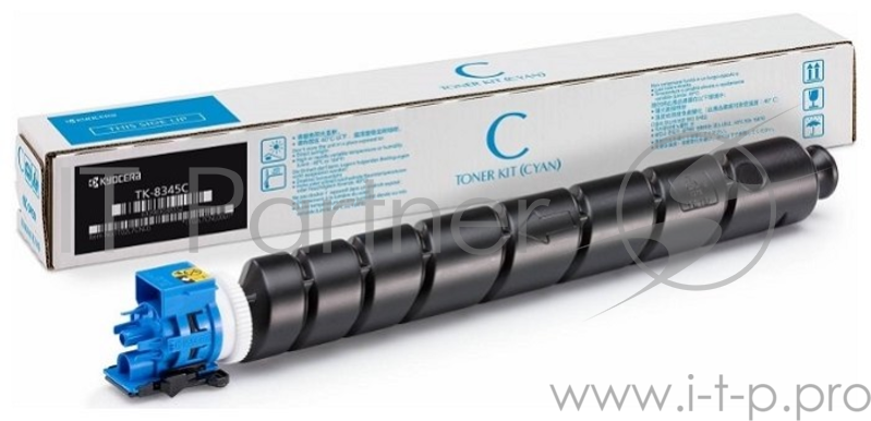 Тонер-картридж Kyocera TK-8345C (1T02L7CNL0/1T02L7CNL1), Cyan голубой, 12000 стр. A4, для TASKalfa 2552ci