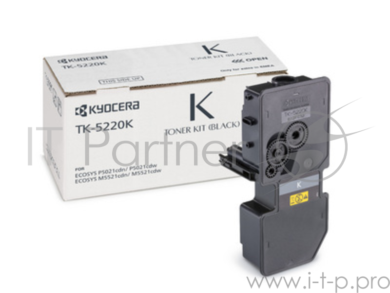 Тонер-картридж Kyocera TK-5220K (1T02R90NL1), Black черный, 1200 стр., для P5021cdn/cdw, P5026cdn/cdw, M5521cdn/cdw, M5526cdn/cdw
