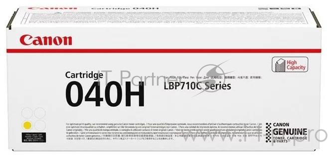 Тонер-картридж Canon Cartridge 040HY (0455C001) Yellow желтый, 10000 стр., для LBP-710Cx/712Cx