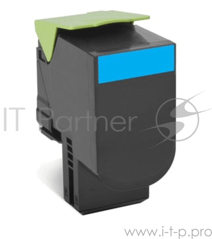 Картридж Lexmark сверхвысокой ёмкости с голубым тонером для CS510de, CS510dte, 4 тыс. стр. (708XCE Cyan Extra High Yield Toner Cartridge)