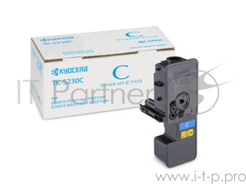 Тонер-картридж Kyocera TK-5230C (1T02R9CNL0), Cyan голубой, 2200 стр., для P5021cdn/cdw, P5026cdn/cdw, M5521cdn/cdw, M5526cdn/cdw