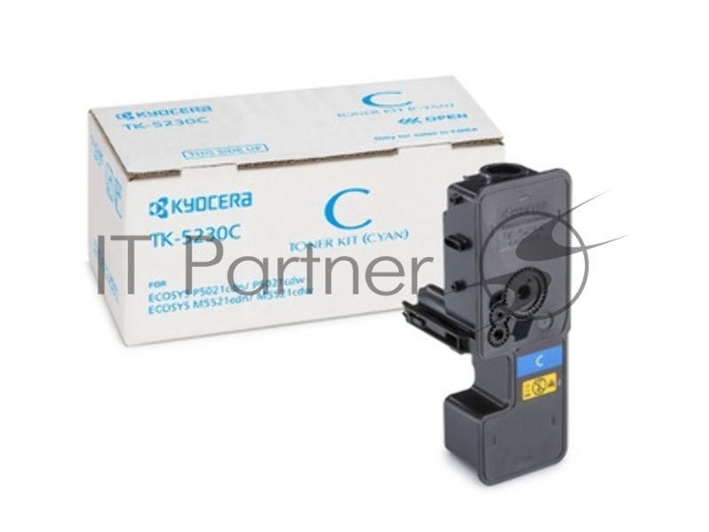 Тонер-картридж Kyocera TK-5230C (1T02R9CNL0), Cyan голубой, 2200 стр., для P5021cdn/cdw, P5026cdn/cdw, M5521cdn/cdw, M5526cdn/cdw