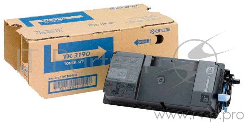 Тонер-картридж Kyocera TK-3190 (1T02T60NL0/1T02T60NL1), Black черный, 25000 стр., для P3055dn/P3060dn
