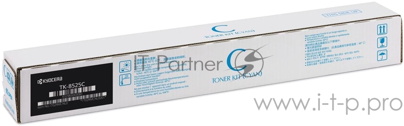 Тонер-картридж Kyocera TK-8525C (1T02RMCNL0/1T02RMCNL1), Cyan голубой, 20000 стр. A4, для TASKalfa 4052ci
