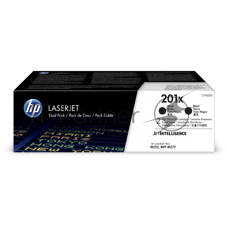 Картридж HP 201X Black 2-pack LaserJet Toner Cartridge (CF400XD) увеличеной емкости