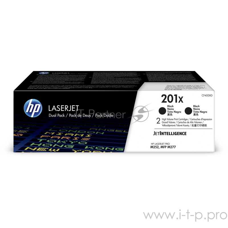 Картридж HP 201X Black 2-pack LaserJet Toner Cartridge (CF400XD) увеличеной емкости