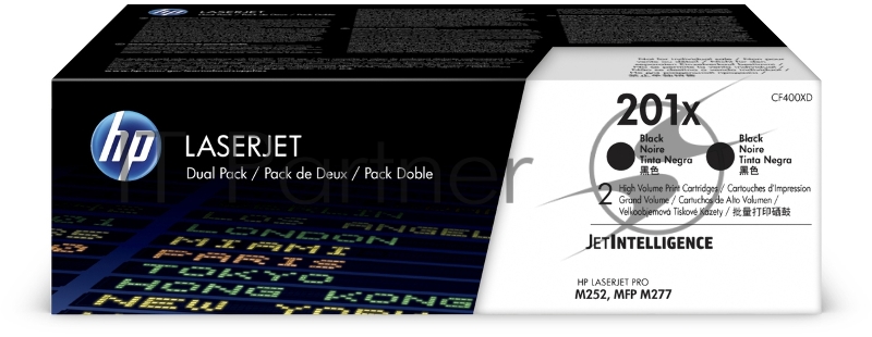 Картридж HP 201X Black 2-pack LaserJet Toner Cartridge (CF400XD) увеличеной емкости