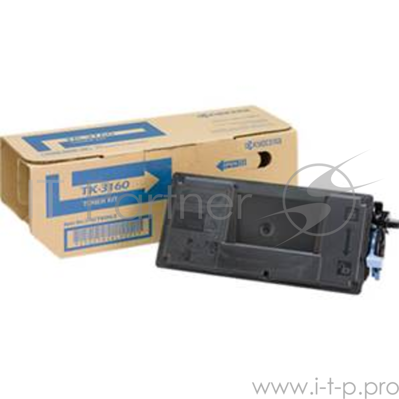 Тонер-картридж Kyocera TK-3160 (1T02T90NL0/1T02T90NL1), Black черный, 12500 стр., для P3045dn/P3050dn/P3055dn/P3060dn