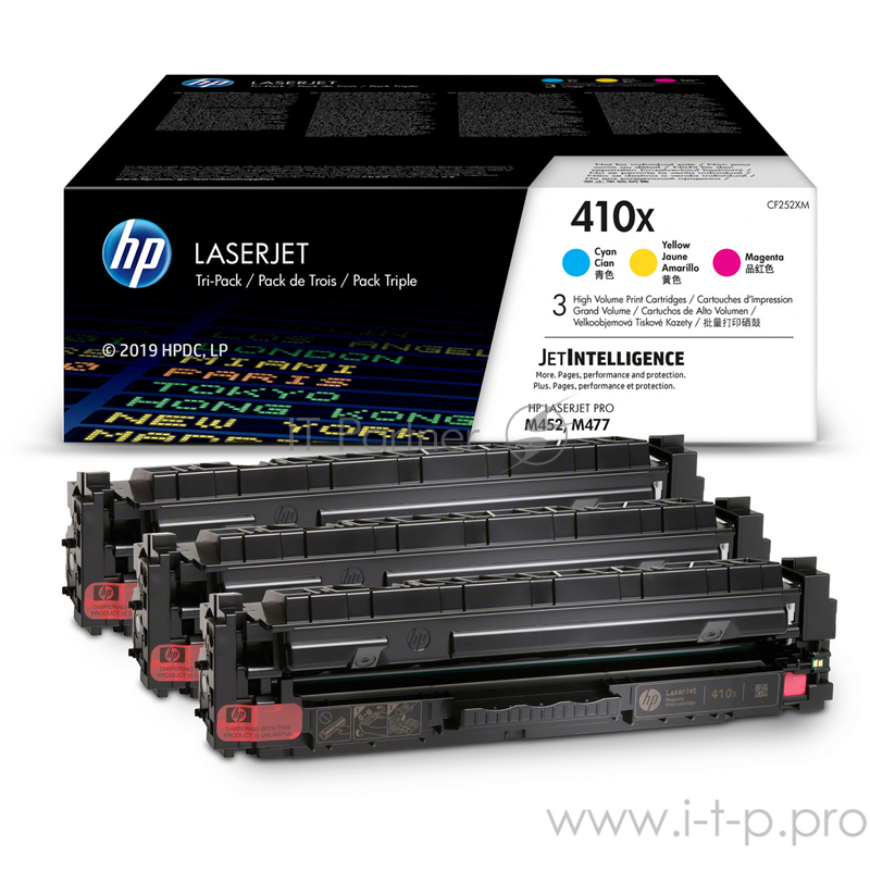 Картридж HP 410X CYM Tri-Pack LJ Toner Cartridge (CF252XM) увеличеной емкости