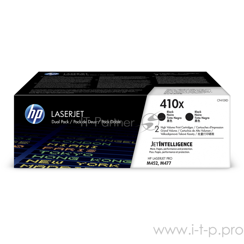 Картридж HP 410X Black 2-pack LaserJet Toner Cartridge (CF410XD) увеличеной емкости