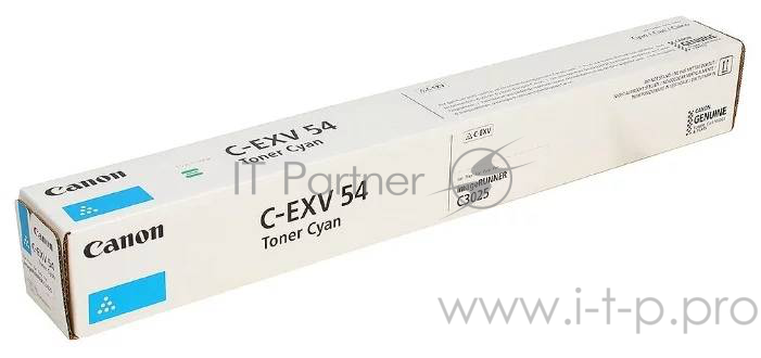 Тонер Canon C-EXV54C 1395C002 голубой туба для копира C3025i
