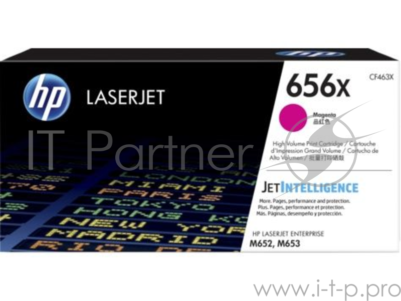 Картридж HP 656X High Yield Magenta для HP CLJ M652/M653 (CF463X) 22000 стр