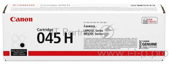 Тонер-картридж Canon 045BK H Black черный, 2800 стр., для i-SENSYS MF631/633/635, LBP611