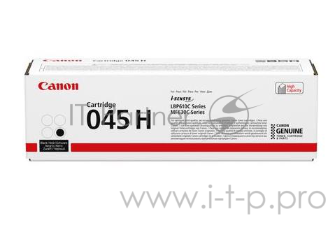 Тонер-картридж Canon 045BK H Black черный, 2800 стр., для i-SENSYS MF631/633/635, LBP611