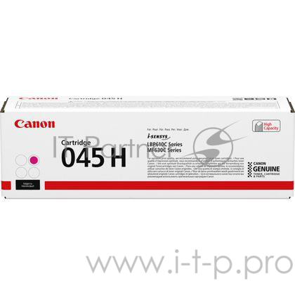 Тонер-картридж Canon 045M H Magenta пурпурный, 2200 стр., для i-SENSYS MF631/633/635, LBP611