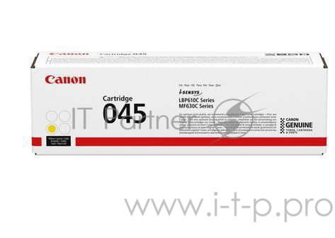 Тонер-картридж Canon 045Y Yellow желтый, 1300 стр., для i-SENSYS MF631/633/635, LBP611