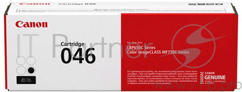 Картридж Canon 046Bk для i-SENSYS MF732/734/735, LBP653/654. Чёрный. 2200 страниц.
