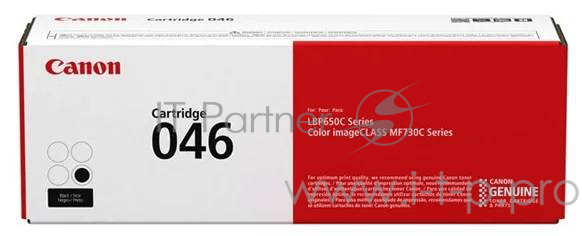Картридж Canon 046Bk для i-SENSYS MF732/734/735, LBP653/654. Чёрный. 2200 страниц.