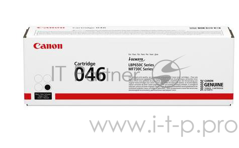 Картридж Canon 046Bk для i-SENSYS MF732/734/735, LBP653/654. Чёрный. 2200 страниц.