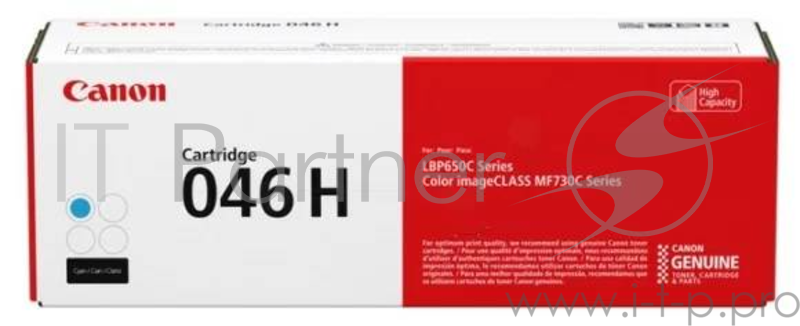 Картридж Canon 046C H для i-SENSYS MF732/734/735, LBP653/654. Голубой. 5000 страниц.