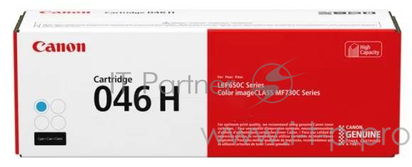 Картридж Canon 046C H для i-SENSYS MF732/734/735, LBP653/654. Голубой. 5000 страниц.