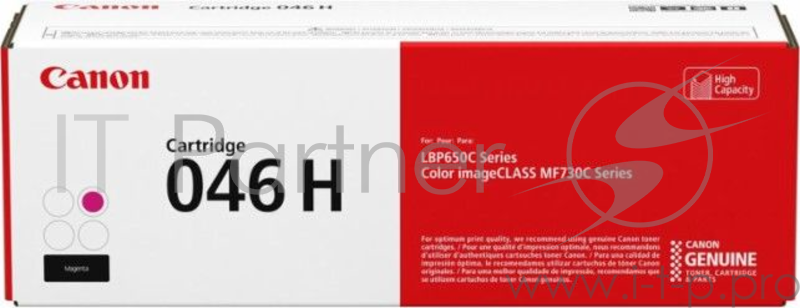 Картридж Canon 046M H для i-SENSYS MF732/734/735, LBP653/654. Пурпурный. 5000 страниц.