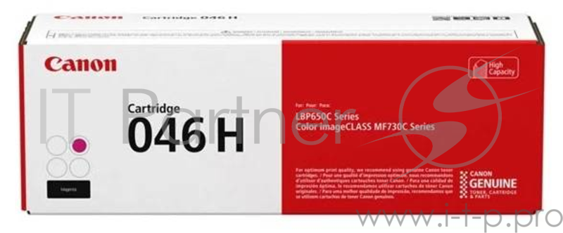 Картридж Canon 046M H для i-SENSYS MF732/734/735, LBP653/654. Пурпурный. 5000 страниц.
