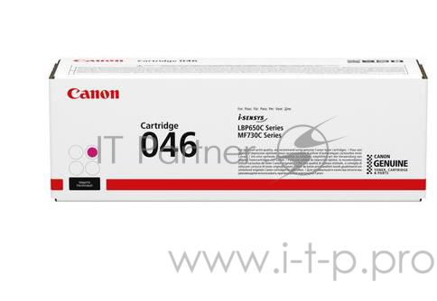 Картридж Canon 046M для i-SENSYS MF732/734/735, LBP653/654. Пурпурный. 2300 страниц.