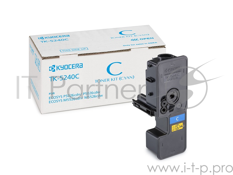 Тонер-картридж Kyocera TK-5240C (1T02R7CNL0), Cyan голубой, 3000 стр., для P5026cdn/cdw, M5526cdn/cdw