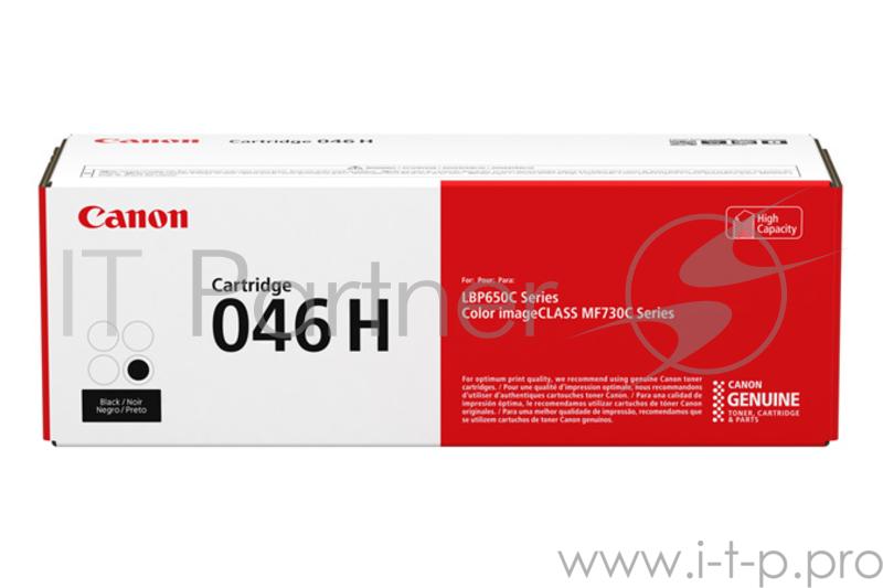 Тонер Картридж Canon 046 H BK 1254C002 черный (6300стр.) для Canon i-SENSYS LBP650/MF730