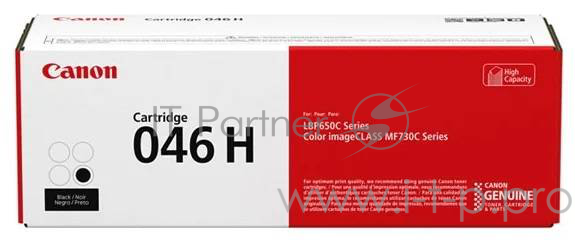 Тонер Картридж Canon 046 H BK 1254C002 черный (6300стр.) для Canon i-SENSYS LBP650/MF730