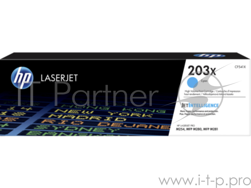 Тонер-картридж HP 203X Original Cyan LaserJet Toner Cartridge