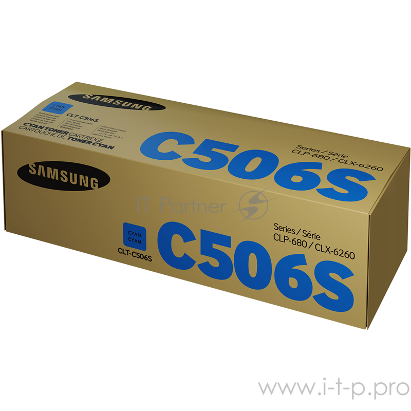 Тонер Картридж SAMSUNG CLT-C506S/ SU049A голубой (1500стр.) для Samsung CLP-680/CLX-6260