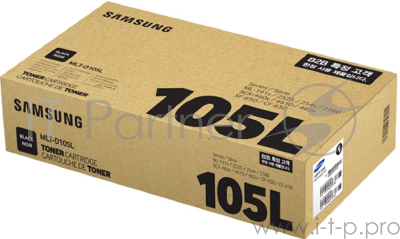 Тонер Картридж SAMSUNG MLT-D105L/ SU768A черный (2500стр.) для Samsung ML-1910/2525/SCX-4600/4623