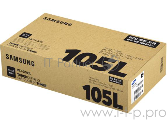 Тонер Картридж SAMSUNG MLT-D105L/ SU768A черный (2500стр.) для Samsung ML-1910/2525/SCX-4600/4623