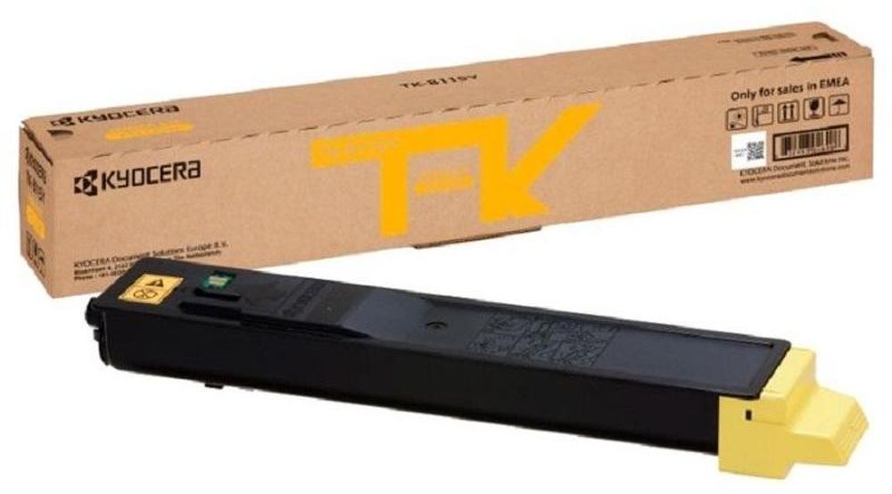 Тонер-картридж Kyocera TK-8115Y (1T02P3ANL0), Yellow желтый, 6000 стр. A4, для M8124cidn/M8130cidn