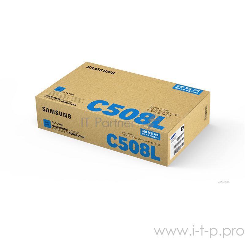 Тонер Картридж SAMSUNG CLT-C508L/ SU058A голубой (4000стр.) для Samsung CLP-620/670/CLX-6220