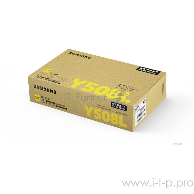 Тонер Картридж SAMSUNG CLT-Y508L/ SU535A желтый (4000стр.) для Samsung CLP-620/670/CLX-6220
