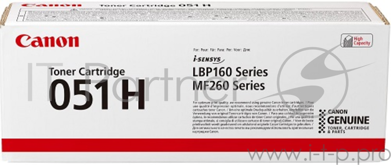 Тонер-картридж CANON 051H BK 4100 стр