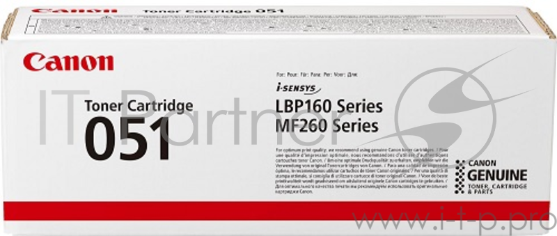 Тонер-картридж CANON 051 BK 1700 стр
